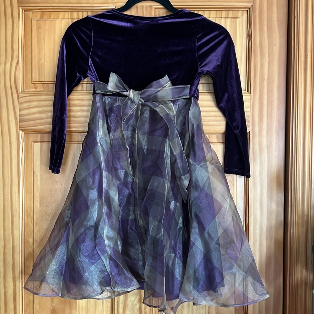 Bonnie Jean Purple & Gold Formal Dress, Girls 6X - Picture 10 of 12